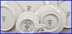 (4) Noritake Chandon 5 Pc Place Settings White Floral Gold Trim Elegant Dish Lot