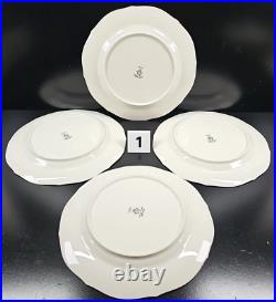 (4) Noritake Chandon 5 Pc Place Settings White Floral Gold Trim Elegant Dish Lot
