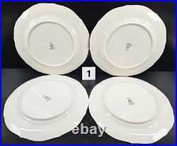 (4) Noritake Chandon 5 Pc Place Settings White Floral Gold Trim Elegant Dish Lot