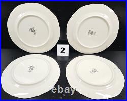 (4) Noritake Chandon 5 Pc Place Settings White Floral Gold Trim Elegant Dish Lot