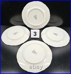 (4) Noritake Chandon 5 Pc Place Settings White Floral Gold Trim Elegant Dish Lot
