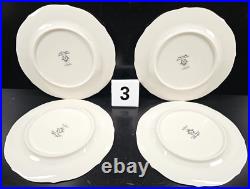(4) Noritake Chandon 5 Pc Place Settings White Floral Gold Trim Elegant Dish Lot