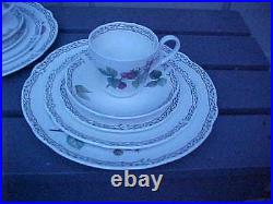 4 Noritake Primachina Royal Orchard 9416 Pattern 5 Pc Place Settings Excellent 1