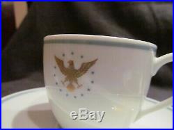 4 PAN AM PRESIDENT demitasse cup & saucer set NORITAKE vintage airline china