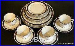 4 X 5 = 20 Piece Set NORITAKE ivory china ETIENNE pattern Dinner for 4 or 8