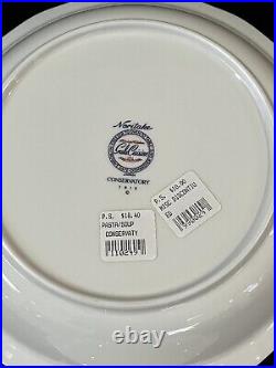 4 x NORITAKE Conservatory Floral Butterfly Rim Pasta Soup Salad Bowl 9 Mint