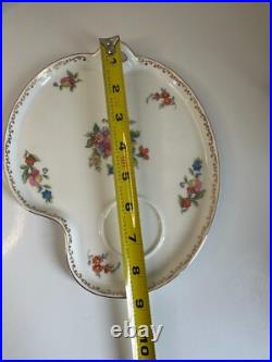 4 x Noritake Dresdlina China Japan gold trim SNACK TRAY AND CUP SET