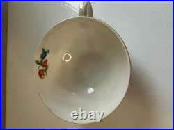 4 x Noritake Dresdlina China Japan gold trim SNACK TRAY AND CUP SET