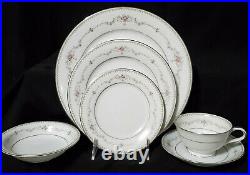 50 pc NORITAKE Dinnerware Set FAIRMONT Service / 8 Porcelain China plate bowl