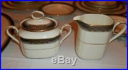 53 Pc Estate Set Noritake SPELL BINDER Bone China #9733 Service for 8 & Extras