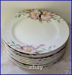 54pc Noritake Azalea Dinnerware Set Plates Cups Bowls Gravy Platter Celery Mayo