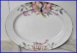 54pc Noritake Azalea Dinnerware Set Plates Cups Bowls Gravy Platter Celery Mayo