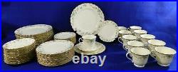 54pc Set Noritake Brookhollow China Dinnerware Service for10 5pc Place Settings