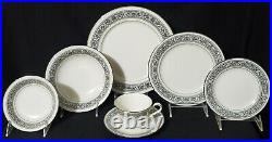 56 pc NORITAKE Dinnerware Set PRELUDE Service / 8 Porcelain China IVORY plate