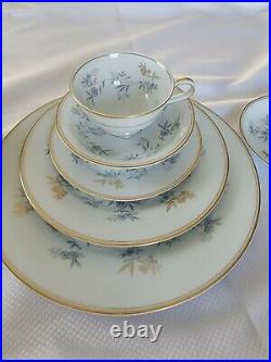 56 pieces Vintage Noritake Fine China Waverly Dinner set #5915 Retired 1962