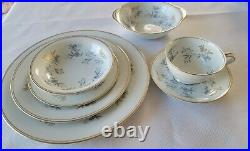 56 pieces Vintage Noritake Fine China Waverly Dinner set #5915 Retired 1962