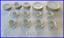 56 pieces Vintage Noritake Fine China Waverly Dinner set #5915 Retired 1962