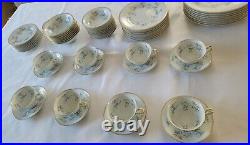 56 pieces Vintage Noritake Fine China Waverly Dinner set #5915 Retired 1962