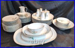 58 Pc NORITAKE BAMBOO 6341 (8 Piece Setting) PLUS SERVING PCS EUC READ