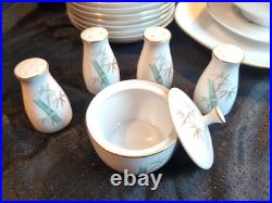 58 Pc NORITAKE BAMBOO 6341 (8 Piece Setting) PLUS SERVING PCS EUC READ