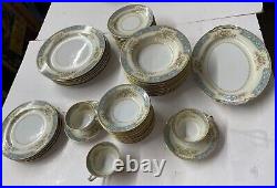 59 Pc Rose China (Noritake) Porcelain Made in Occupied Japan 1948-52 Vintage