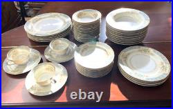 59 Pc Rose China (Noritake) Porcelain Made in Occupied Japan 1948-52 Vintage