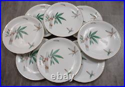 59 Piece Lot 8 Place Settings Noritake MCM Canton Bamboo China Dinnerware 5490