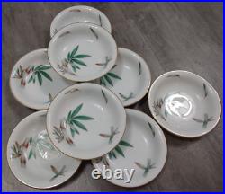 59 Piece Lot 8 Place Settings Noritake MCM Canton Bamboo China Dinnerware 5490