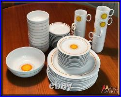 60s Mid Century Modern Flower Power Georges Briard Florette China Set 54 Pc. 10