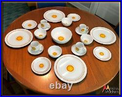 60s Mid Century Modern Flower Power Georges Briard Florette China Set 54 Pc. 10