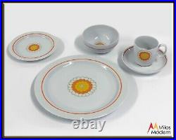 60s Mid Century Modern Flower Power Georges Briard Florette China Set 54 Pc. 10