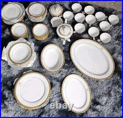 61 Piece Noritake Goldridge China Tea Set Cups Saucers Salad Dinner Plate Sugar