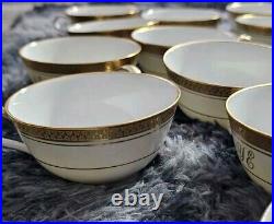 61 Piece Noritake Goldridge China Tea Set Cups Saucers Salad Dinner Plate Sugar