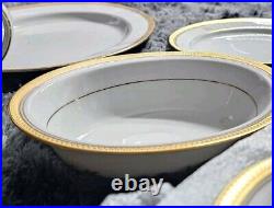 61 Piece Noritake Goldridge China Tea Set Cups Saucers Salad Dinner Plate Sugar
