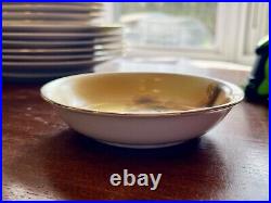 64 pc Noritake TREE IN THE MEADOW Service For 6 Hand Painted Antique Dinner Set