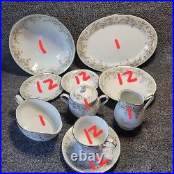 65 Piece Set Of Noritake Spring Field Pattern 2932 12 Person Set Japan
