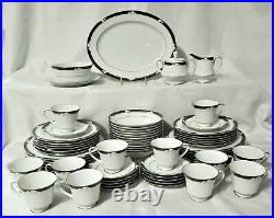 65 pc NORITAKE Dinnerware Set ELLINGTON Service / 12 Fine China Calla Lily