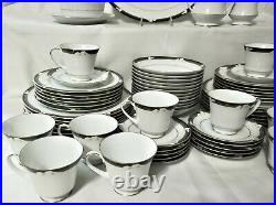 65 pc NORITAKE Dinnerware Set ELLINGTON Service / 12 Fine China Calla Lily