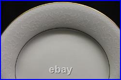 68 Pc Noritake Fine China GUENEVERE White Scroll #6517, Service for 11 (177)