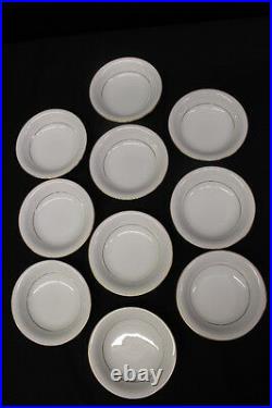 68 Pc Noritake Fine China GUENEVERE White Scroll #6517, Service for 11 (177)