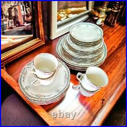 6-Five pcs place settings. Vintage/Discontinued Noritake Ivory Rothschild