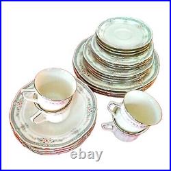 6-Five pcs place settings. Vintage/Discontinued Noritake Ivory Rothschild