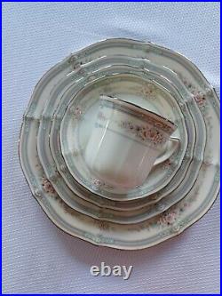 6-Five pcs place settings. Vintage/Discontinued Noritake Ivory Rothschild