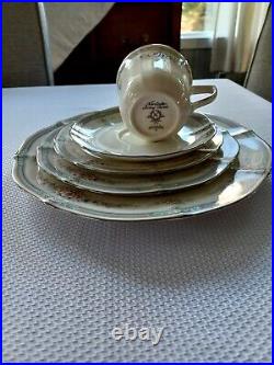 6-Five pcs place settings. Vintage/Discontinued Noritake Ivory Rothschild