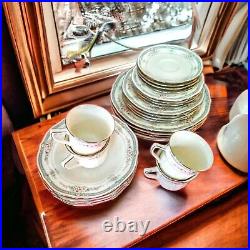 6-Five pcs place settings. Vintage/Discontinued Noritake Ivory Rothschild