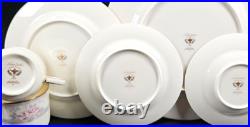 6 Noritake Magnificence 5 Pc Place Setting Vintage Floral Dining Dish Japan Lot