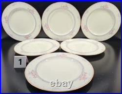 6 Noritake Magnificence 5 Pc Place Setting Vintage Floral Dining Dish Japan Lot