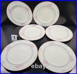 6 Noritake Magnificence 5 Pc Place Setting Vintage Floral Dining Dish Japan Lot