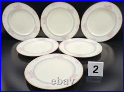 6 Noritake Magnificence 5 Pc Place Setting Vintage Floral Dining Dish Japan Lot