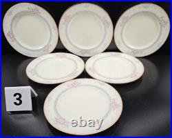 6 Noritake Magnificence 5 Pc Place Setting Vintage Floral Dining Dish Japan Lot